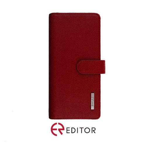 [BC-32532] Korean Simple D Double Folio | Samsung S22 Ultra (6.9) – Red