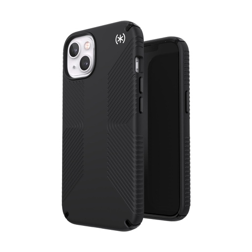 [150117-D143] Speck Presidio2 Grip | iPhone 14 Plus (6.7) - MagSafe - Black/White