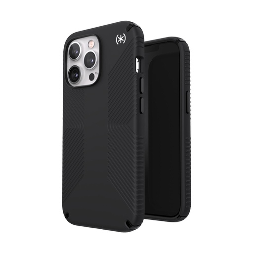 [150146-D143] Speck Presidio2 Grip | iPhone 14 Pro (6.1) - MagSafe - Black/White