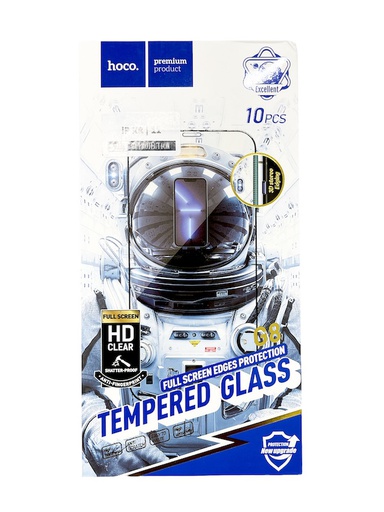 [BC-32722] Hoco G8 | Full 3D Tempered Glass | iPhone 13/13 Pro/14 (6.1) - [10 GLASS PACK]