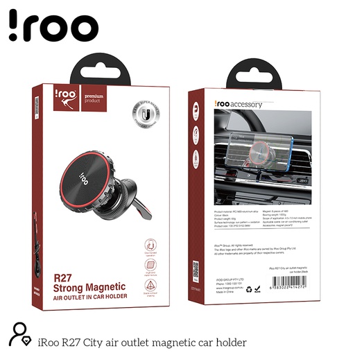 [R27] iRoo R27 | Super Strong Magnetic Air Vent Holder
