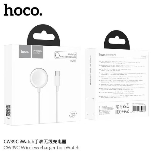 [BC-32752] Hoco CW39C | Fast Type-C Plug Wireless charger for iWatch
