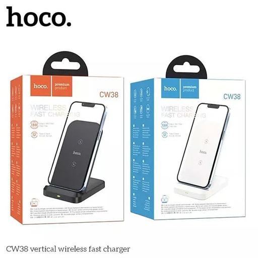 Hoco CW38 | Vertical Stand 15W wireless fast charger