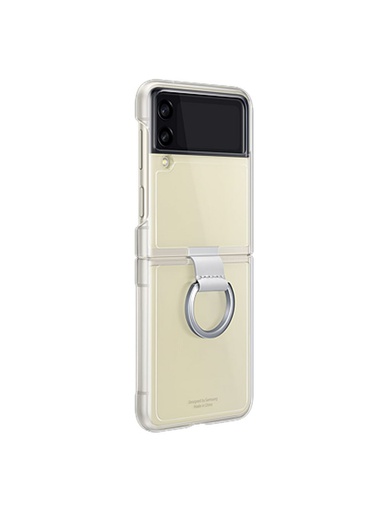 [EF-QF711CTEGWW] Original Samsung Galaxy Z Flip 3 Clear Cover with Ring - Transparent