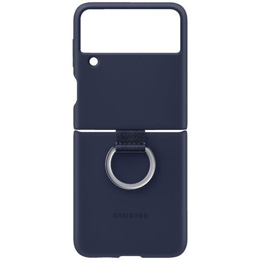 [EF-PF711TNEGWW] Original Samsung Galaxy Z Flip 3 Silicone Cover with Ring - Navy