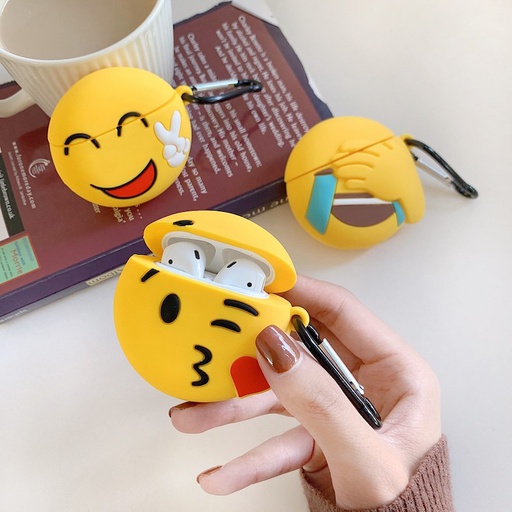 Coco Emoji | Airpods 1/2/3 Thick Silicone Case /w Belt Clip