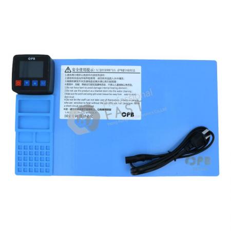 [BC-30447] CP320 Heating Mat Station for iPhone iPad Samsung Tablets - Blue (220V，38cm*20cm*3.7cm)