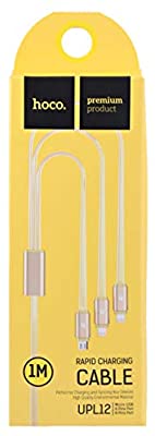 [UPL12] HOCO UPL12 | 3in1 Lightning, Type-C, Micro Cable - Gold